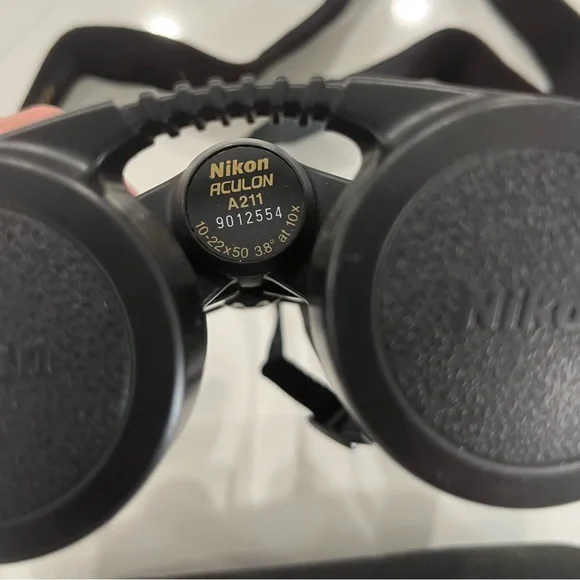 Binoculars Nikon Alcon 10x50 Black Binoculars with case strap & lens covers - Picture 2 of 3